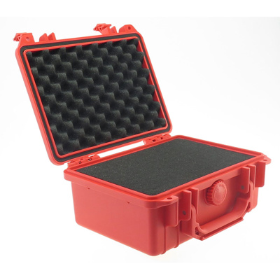 GearSafe Protective flight casel. External 240x198x108 & internal 216x152x95. 0.75kg, red