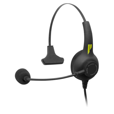 Pliant Professional single ear lightweight headset Cardioid dynamic mic. 5 ft. Cable (unterm.)