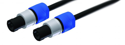 Maximum 5 metre spkr cable, 2 core cable Ø 10mm using genuine Neutrik NL2FC connector