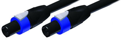 Maximum 20 metre speaker cable, 4 core cable Ø 14mm using genuine Neutrik NL4FX connectors