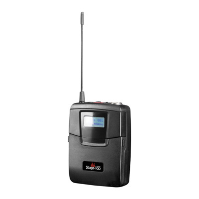 Parallel Bodypack transmitter, 100 channel UHF, (2 x AA batt required) 566MHz