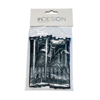 inDESIGN Cable Tie 15 x 200mm 10 pack. Black
