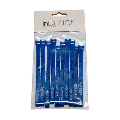 inDESIGN Cable Tie 15 x 200mm 10 pack. Blue