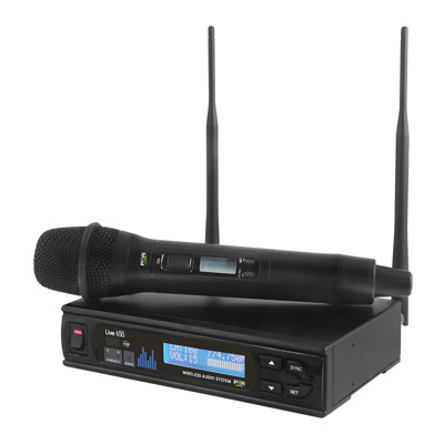 Parallel Handheld wireless system package. Half rack, metal chassis diversity receiver,566MHz
