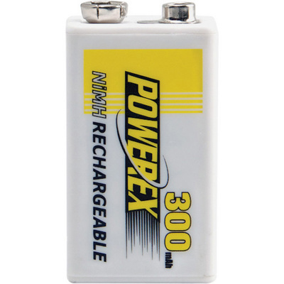 Powerex  9V 8.4v 300mAh Precharged battery