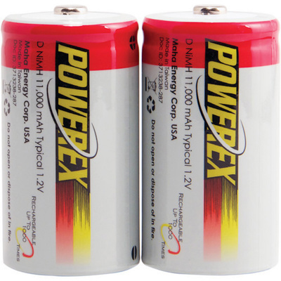 Powerex  2 x D battery 10000mAh Powerex Precharged