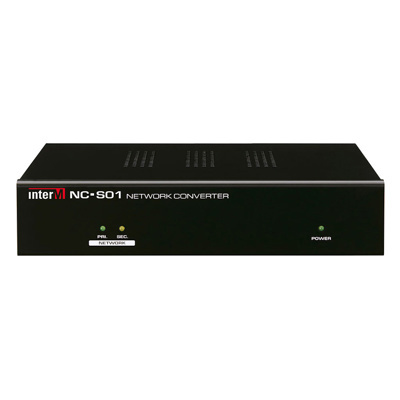 Inter-M Network Converter for source, 1 CH Audio in, RS-232C/422. DC24V