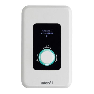 Inter-M Wall mount remote control for NPX-8000. BGM channel selector, volume control, DC40V operatio
