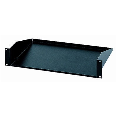QuikLok RS663 2-U rack shelf - Black