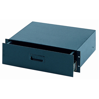 QuikLok RS671 3-U rack drawer - Black