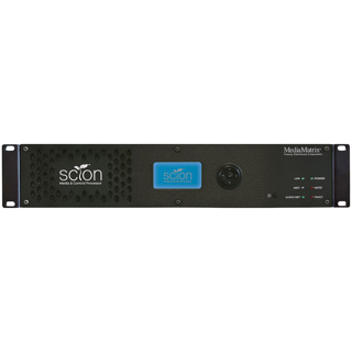 SCION Base Unit, Single DSP-CPU cards. Includes sNET card suporting 128x128 ch i/o.