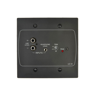 Cloud Active input plate with 1 stereo line input (phono and 3.5mm jack socket) US style. Black