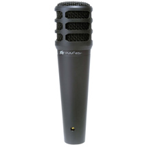 Dynamic super-cardioid instrument microphone. Includes XLR cable, clip, bag
