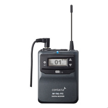 Contacta Portable Radio Frequency Transmitter - 915MHz. Includes batteries lanyard and lapel microphone