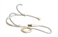 Parallel Audio Slimline omni headworn mic, beige. Wired to suit Sennheisser With carry case