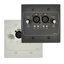 Cloud Active input plate with dual mic input. mic level control and 2 band EQ, US style. Wht