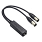 Amphenol Dante® audio to analogue audio adapter with one RJ45 Dante input & two XLR analogue outpu
