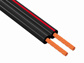 Maximum 100 metre reel of 2 conductor figure 8 speaker cable, 2 x 1.5mm (7/14/0.14)x2