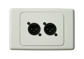 inDESIGN Wall plate Clipsal 2000 with 2 male 3 pin XLR